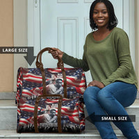Stokely Carmichael Travel Bag American Flag Background Black Power Quote Civil Rights Leader Powerful Speech - Wonder Print Shop