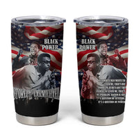 Stokely Carmichael Tumbler Cup American Flag Background Black Power Quote Civil Rights Leader Powerful Speech - Wonder Print Shop