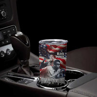 Stokely Carmichael Tumbler Cup American Flag Background Black Power Quote Civil Rights Leader Powerful Speech - Wonder Print Shop