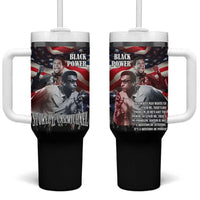 Stokely Carmichael Tumbler With Handle American Flag Background Black Power Quote Civil Rights Leader Powerful Speech - Wonder Print Shop