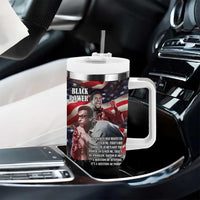 Stokely Carmichael Tumbler With Handle American Flag Background Black Power Quote Civil Rights Leader Powerful Speech - Wonder Print Shop