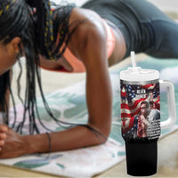 Stokely Carmichael Tumbler With Handle American Flag Background Black Power Quote Civil Rights Leader Powerful Speech - Wonder Print Shop