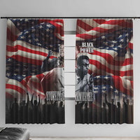 Stokely Carmichael Window Curtain American Flag Background Black Power Quote Civil Rights Leader Powerful Speech - Wonder Print Shop