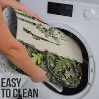 Deer Skull Camouflage Bathroom Set American Hunting Culture in Forest Green and Earth Tones