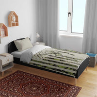 Deer Skull Camouflage Bedding Set American Hunting Culture in Forest Green and Earth Tones