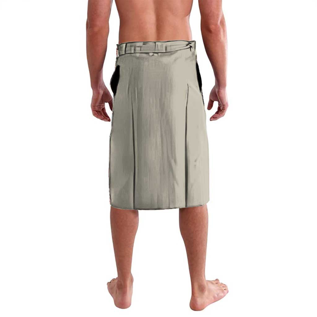 Deer Skull Camouflage Lavalava American Hunting Culture in Forest Green and Earth Tones