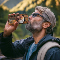 Personalized Deer Hunter 4 in 1 Can Cooler Tumbler Antler Outline and Autumn Camouflage Hunting