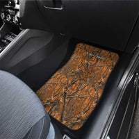 Personalized Deer Hunter Car Mats Antler Outline and Autumn Camouflage Hunting