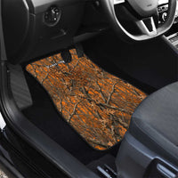 Personalized Deer Hunter Car Mats Antler Outline and Autumn Camouflage Hunting