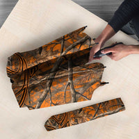 Personalized Deer Hunter Umbrella Antler Outline and Autumn Camouflage Hunting
