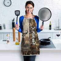 Personalized Born to Hunt Apron Deer Hunting Lacing Detail and Camo Traditional