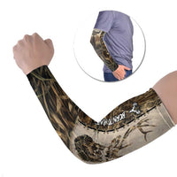 Personalized Born to Hunt Arm Sleeves Deer Hunting Lacing Detail and Camo Traditional