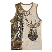 Personalized Born to Hunt Basketball Jersey Deer Hunting Lacing Detail and Camo Traditional