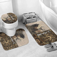 Personalized Born to Hunt Bathroom Set Deer Hunting Lacing Detail and Camo Traditional