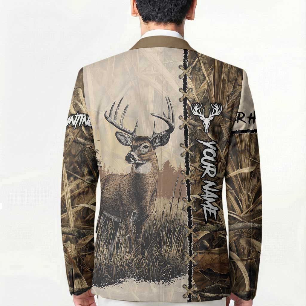 Personalized Born to Hunt Blazer Deer Hunting Lacing Detail and Camo Traditional