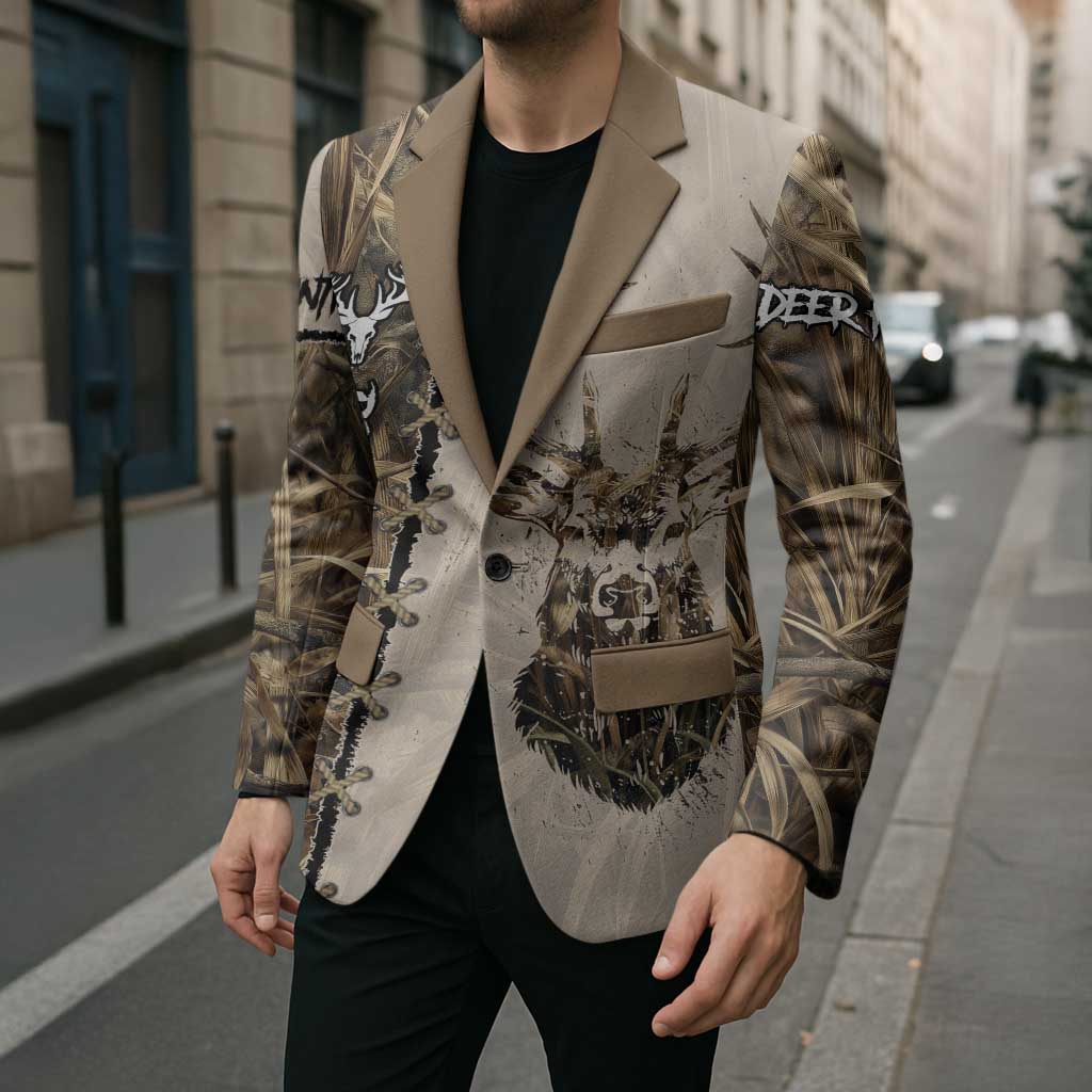 Personalized Born to Hunt Blazer Deer Hunting Lacing Detail and Camo Traditional