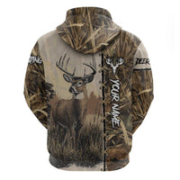 Personalized Born to Hunt Hoodie Deer Hunting Lacing Detail and Camo Traditional