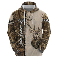Personalized Born to Hunt Hoodie Deer Hunting Lacing Detail and Camo Traditional