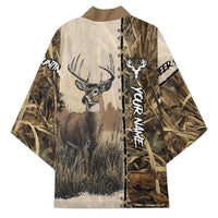 Personalized Born to Hunt Kimono Deer Hunting Lacing Detail and Camo Traditional