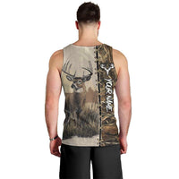 Personalized Born to Hunt Men Tank Top Deer Hunting Lacing Detail and Camo Traditional