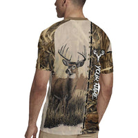 Personalized Born to Hunt Rugby Jersey Deer Hunting Lacing Detail and Camo Traditional