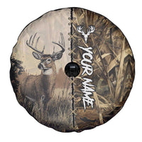 Personalized Born to Hunt Spare Tire Cover Deer Hunting Lacing Detail and Camo Traditional