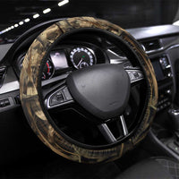 Born to Hunt Steering Wheel Cover Deer Hunting Lacing Detail and Camo Traditional