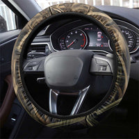 Born to Hunt Steering Wheel Cover Deer Hunting Lacing Detail and Camo Traditional
