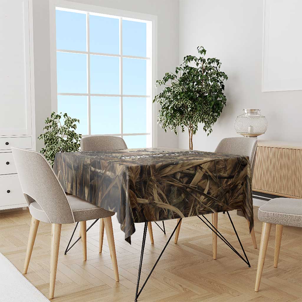 Personalized Born to Hunt Tablecloth Deer Hunting Lacing Detail and Camo Traditional