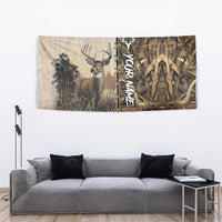 Personalized Born to Hunt Tapestry Deer Hunting Lacing Detail and Camo Traditional