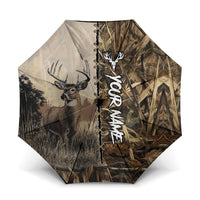 Personalized Born to Hunt Umbrella Deer Hunting Lacing Detail and Camo Traditional