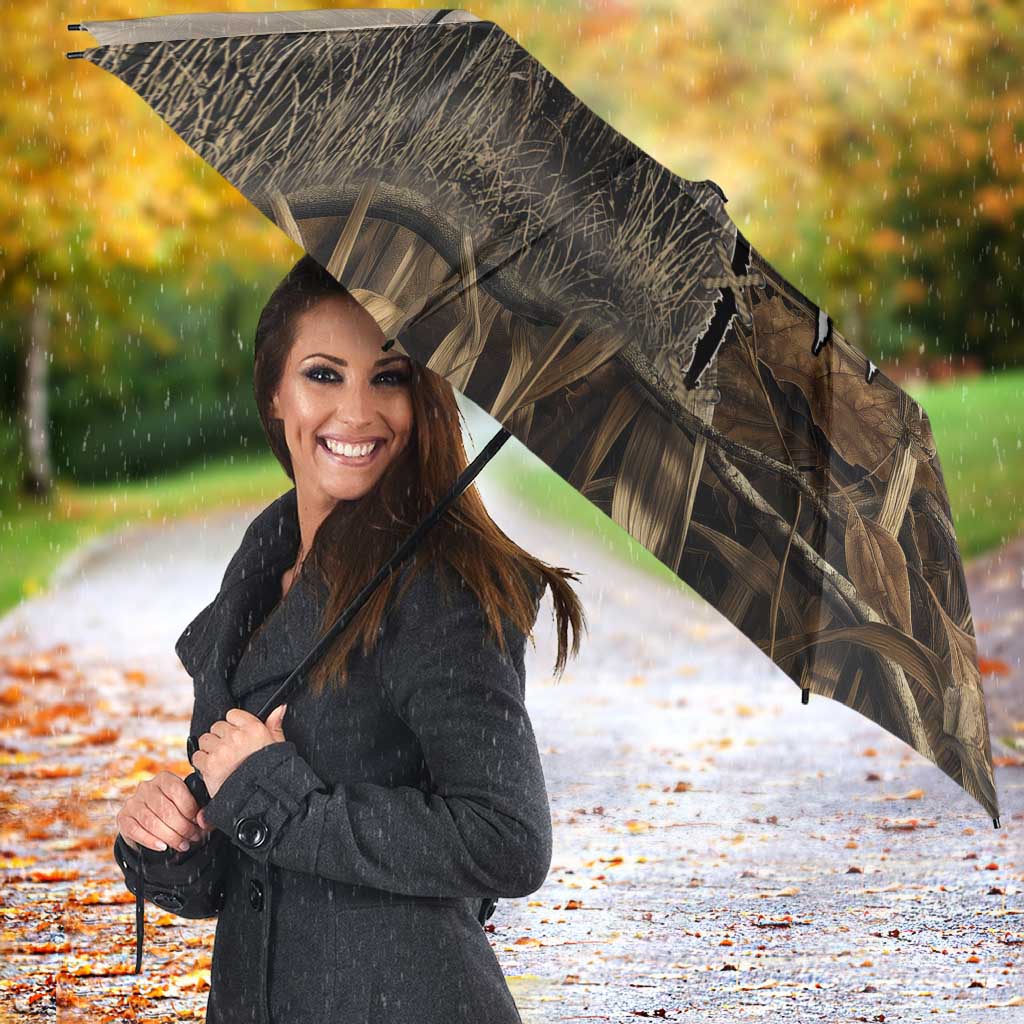 Personalized Born to Hunt Umbrella Deer Hunting Lacing Detail and Camo Traditional
