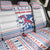 Slovenian Winter Back Car Seat Cover Ljubljana Dragon with Nordic Snowflakes and Alpine Vibes
