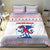 Slovenian Winter Bedding Set Ljubljana Dragon with Nordic Snowflakes and Alpine Vibes