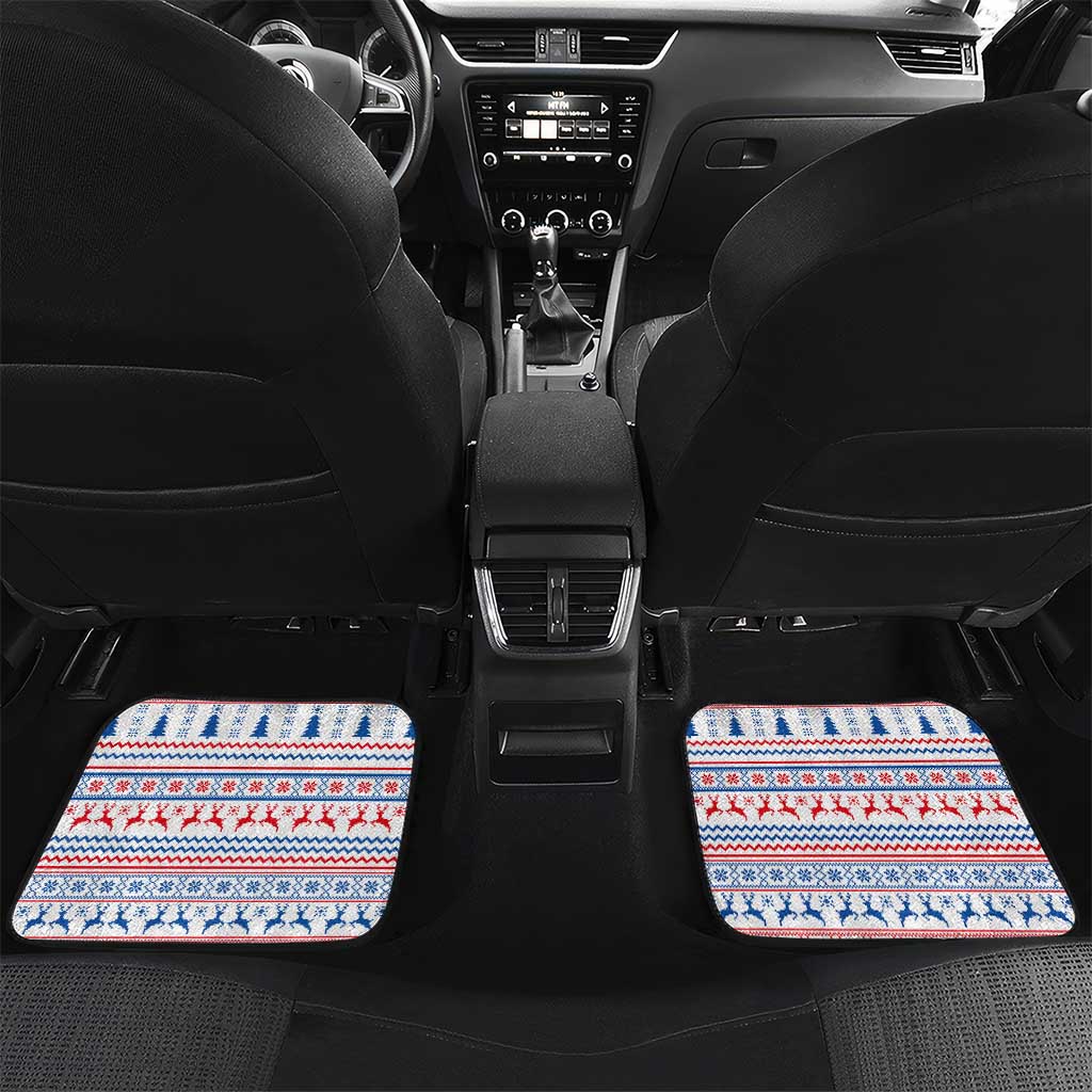Slovenian Winter Car Mats Ljubljana Dragon with Nordic Snowflakes and Alpine Vibes