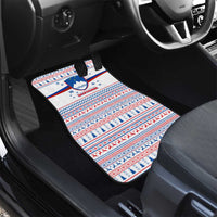 Slovenian Winter Car Mats Ljubljana Dragon with Nordic Snowflakes and Alpine Vibes
