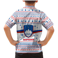 Slovenian Winter Family Matching Mermaid Dress and Hawaiian Shirt Ljubljana Dragon with Nordic Snowflakes and Alpine Vibes