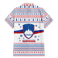 Slovenian Winter Family Matching Mermaid Dress and Hawaiian Shirt Ljubljana Dragon with Nordic Snowflakes and Alpine Vibes