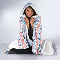 Slovenian Winter Hooded Blanket Ljubljana Dragon with Nordic Snowflakes and Alpine Vibes