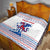 Slovenian Winter Quilt Ljubljana Dragon with Nordic Snowflakes and Alpine Vibes