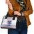 Slovenian Winter Shoulder Handbag Ljubljana Dragon with Nordic Snowflakes and Alpine Vibes