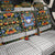 Slovenia Folk Art Back Car Seat Cover Bright Floral Pattern with National Crest Emblem