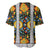 Slovenia Folk Art Baseball Jersey Bright Floral Pattern with National Crest Emblem