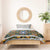Slovenia Folk Art Bedding Set Bright Floral Pattern with National Crest Emblem
