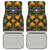 Slovenia Folk Art Car Mats Bright Floral Pattern with National Crest Emblem