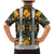 Slovenia Folk Art Family Matching Mermaid Dress and Hawaiian Shirt Bright Floral Pattern with National Crest Emblem
