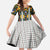 Slovenia Folk Art Family Matching Mermaid Dress and Hawaiian Shirt Bright Floral Pattern with National Crest Emblem