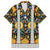 Slovenia Folk Art Hawaiian Shirt Bright Floral Pattern with National Crest Emblem