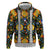 Slovenia Folk Art Hoodie Bright Floral Pattern with National Crest Emblem