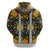 Slovenia Folk Art Hoodie Bright Floral Pattern with National Crest Emblem